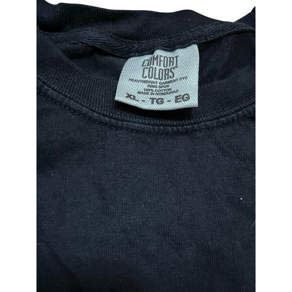Comfort Colors Plain Black Men’s T-Shirt Size X-Large - Picture 2 of 5